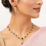 22k Gold Plated Gulnaar Lahari Necklace Set