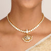 22k Gold Plated Kanaka Myra Necklace Set
