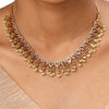 22k Gold Plated Kanchan Kamya Necklace Set