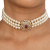22k Gold Plated Sampada Hemakshi Choker set