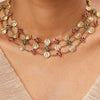 22k Gold Plated Kanchan Kasturi Necklace Set