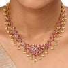 22k Gold Plated Kanchan Lalita Necklace Set