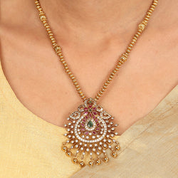 22k Gold Plated Sampada Jayalakshmi Necklace set