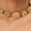 22k Gold Plated Kanchan Manjari Necklace Set