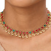 22k Gold Plated Kanchan Nageshwari Necklace Set