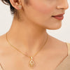 22k Gold Plated Gulnaar Ambar Pendant Set
