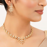 22k Gold Plated Gulnaar Aabha Necklace Set