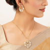 22k Gold Plated Gulnaar Pushpa Necklace Set