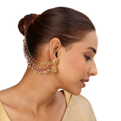 22k Gold Plated Sampada Padmaragini Earring