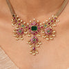 22k Gold Plated Kanchan Sharada Necklace Set