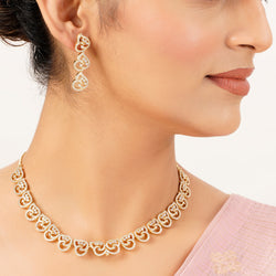 22k Gold Plated Gulnaar Sparsha Necklace Set