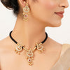 22k Gold Plated Sunheri Chandrika Necklace Set