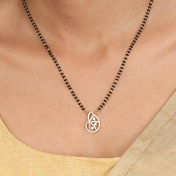 22k Gold Plated Sampada Vagdevi Mangalsutra Set