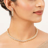 22k Gold Plated Gulnaar Rekha Necklace Set