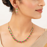 22k Gold Plated Gulnaar Gauri Necklace Set