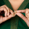 22k Gold Plated Jhilmil Flora Earclips