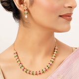 22k Gold Plated Gulnaar Haar Necklace Set