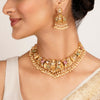22k Gold Plated Kanaka Saanvi Necklace Set