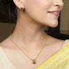 22k Gold Plated Suvarna Arka Pendant