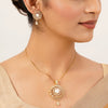 22k Gold Plated Gulnaar Mani Pendant Set