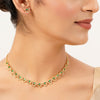 22k Gold Plated Gulnaar Rekha Necklace Set