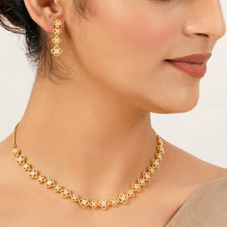22k Gold Plated Gulnaar Prerna Necklace Set