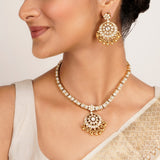 22k Gold Plated Kanaka Charita Necklace Set