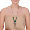 GREEN ONYX ZIRCON LARIAT