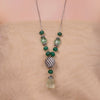 GREEN ONYX ZIRCON LARIAT