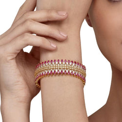 RUBY ZIRCON BANGLE