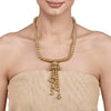 GOLDEN JHUMKI DROP NECKLACE