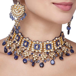 KUNDAN IOLITE ROUND SET