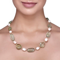 AQUAMARINE PEARL STRING