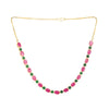 22k Gold Plated Gulnaar Rang Necklace Set