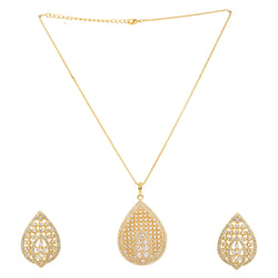 22k Gold Plated Gulnaar Chakra Necklace Set
