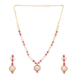 22k Gold Plated Gulnaar Mohini Necklace Set