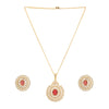 22k Gold Plated Gulnaar Tara Pendant Set