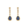 22k Gold Plated Gulnaar Neelam Necklace Set