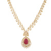22k Gold Plated Gulnaar Surya Necklace Set