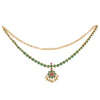 22k Gold Plated Sunheri Panna Necklace Set