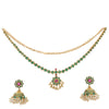 22k Gold Plated Sunheri Panna Necklace Set