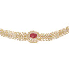 22k Gold Plated Gulnaar Ratan Necklace Set