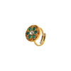 22k Gold Plated Noorja Panna Toe Ring