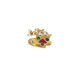 22k Gold Plated Noorja Kalash Toe Ring