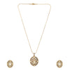 22k Gold Plated Gulnaar Ratna Pendant Set