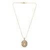 22k Gold Plated Gulnaar Ratna Pendant Set