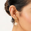 22k Gold Plated Sunheri Kamal Necklace Set