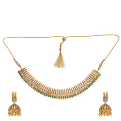 22k Gold Plated Sunheri Kanika Necklace Set