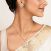 22k Gold Plated Ridhi Megha Pendant Set