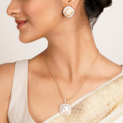 22k Gold Plated Ridhi Bindu Pendant Set